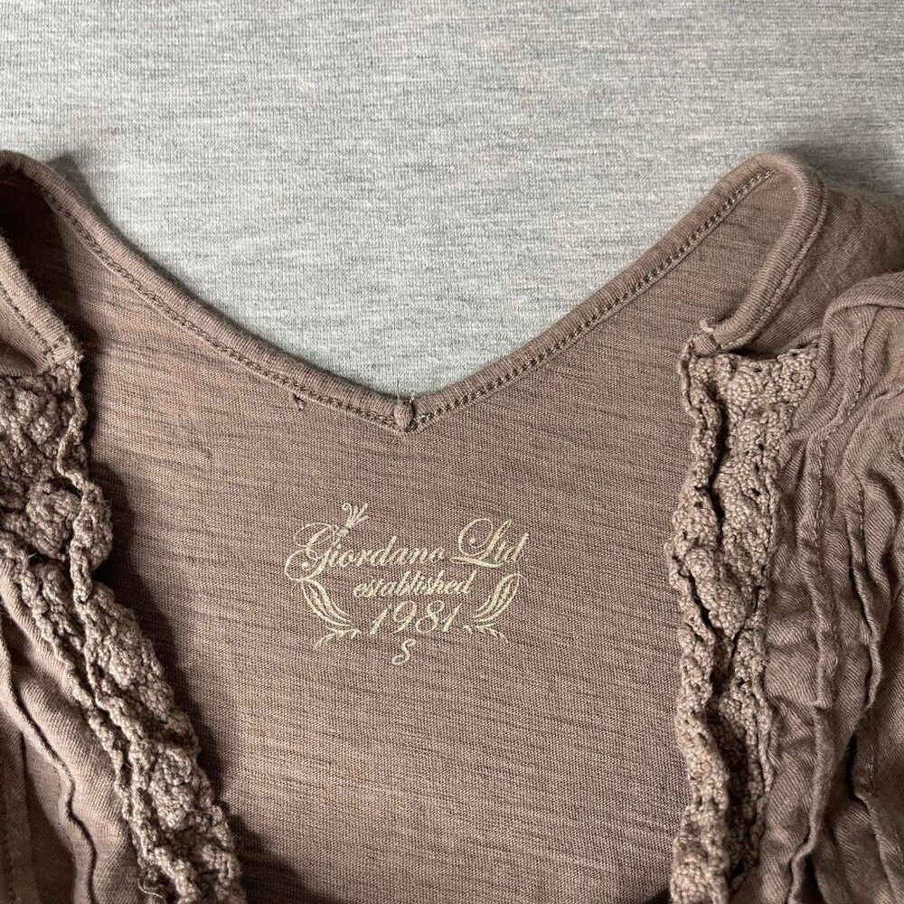 Giordano Ltd. Est. 1981 Y2K Vintage Lace Trim Cami Tank Top - Picture 4 of 8